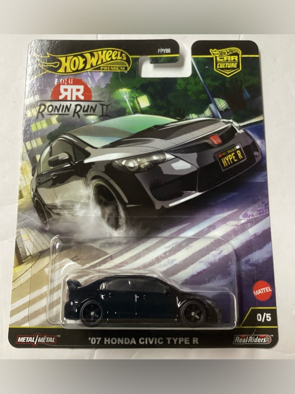 Hot Wheels Car Culture Ronin Run II '07 Honda Civic Type R 0/5